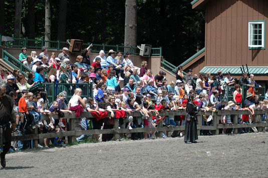 Packed bleachers!